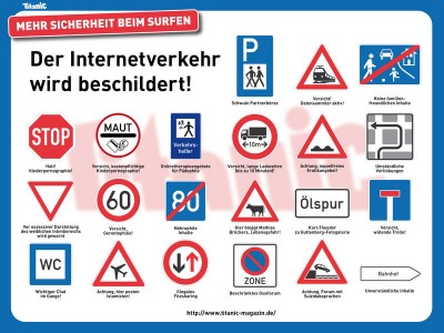 Verkehrszeichen fürs Internet