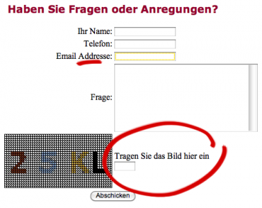 Captcha Bild