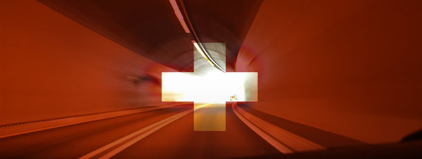 Schweizer Flage + Tunnel